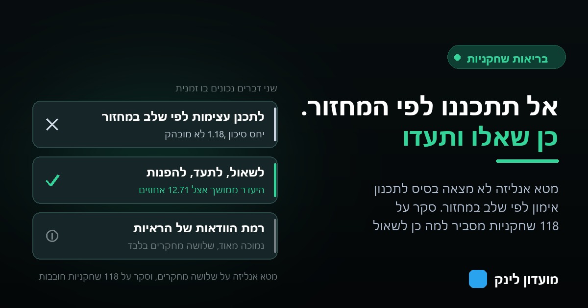 שתי מסקנות הפוכות מהמחקר על בריאות שחקניות, ורמת הוודאות של הראיות